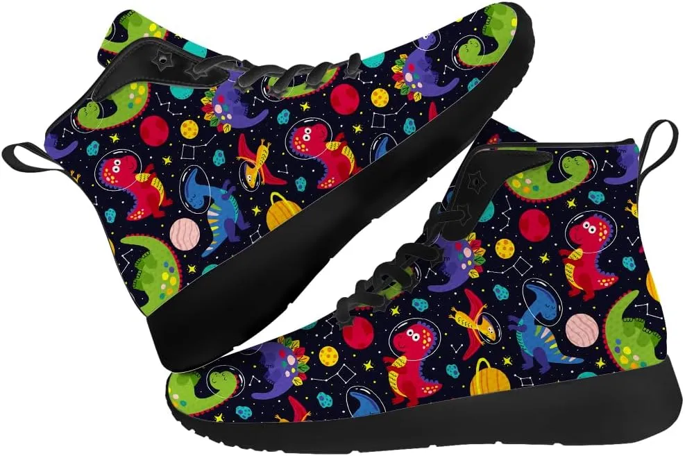 Dinosaur Shoes for Women Men High Top Sneakers High Top Shoes Gifts for Him Her