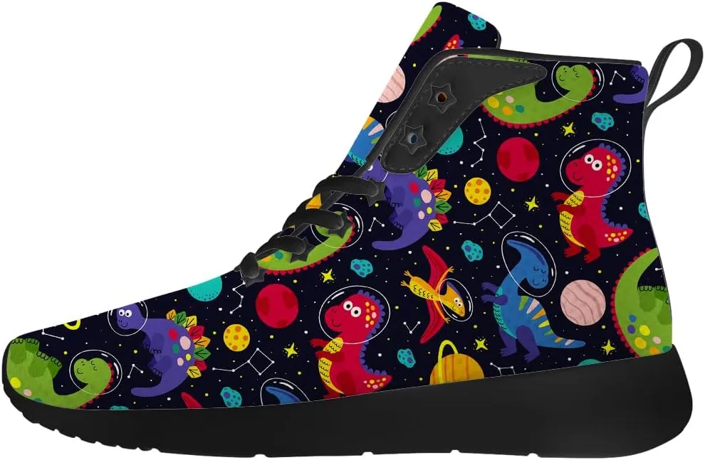 Dinosaur Shoes for Women Men High Top Sneakers High Top Shoes Gifts for Him Her