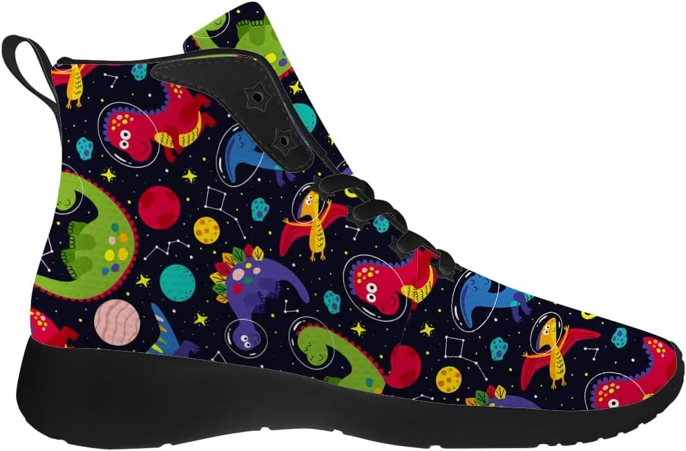 Dinosaur Shoes for Women Men High Top Sneakers High Top Shoes Gifts for Him Her