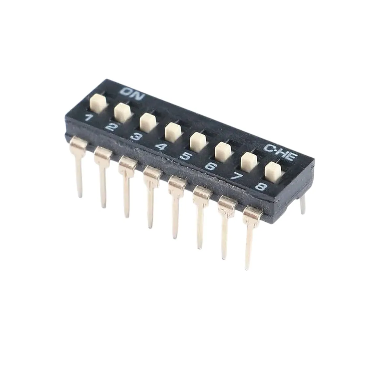 Dip 16PIN10PCS/LOT 2.54mm Slide Type Switch Black SMD Pitch 4Pin 2 Position/8pin 4 Position/16pin 8 Position Piano Key New 2025 High for Reliable Electronic Component