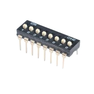 Dip 16PIN10PCS/LOT 2.54mm Slide Type Switch Black SMD Pitch 4Pin 2 Position/8pin 4 Position/16pin 8 Position Piano Key New 2025 High for Reliable Electronic Component