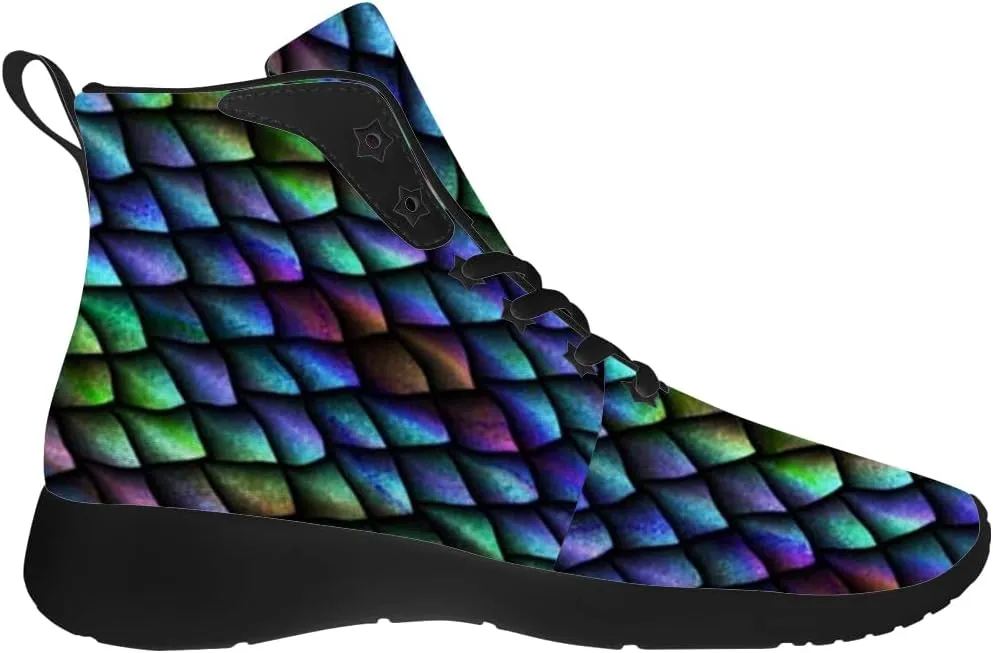 Dragon Scales Shoes for Women Men High Top Sneakers High Top Shoes Gifts for Men Women