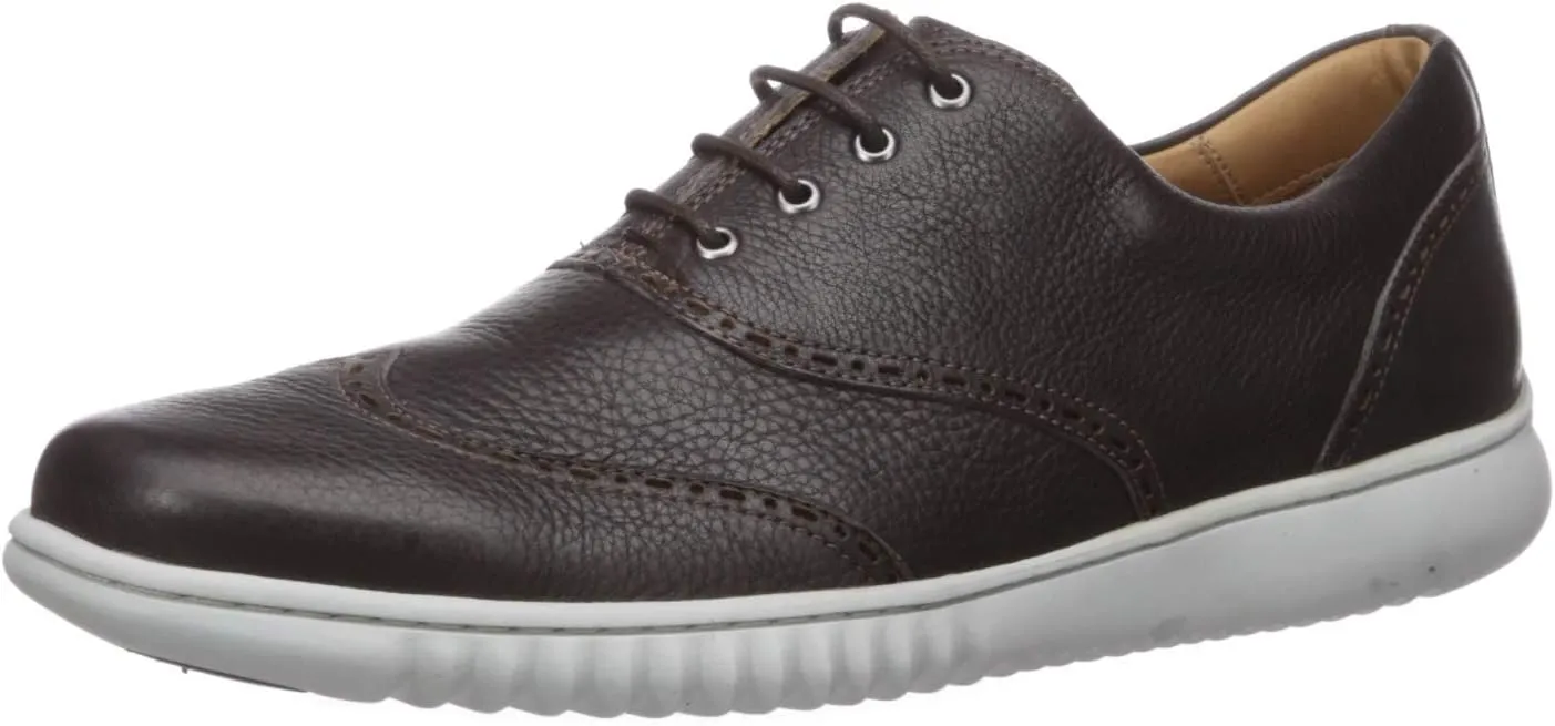 Driver Club USA Men's Geuine Leather Wingtip Oxford with Sneaker Sole Ankle Boot