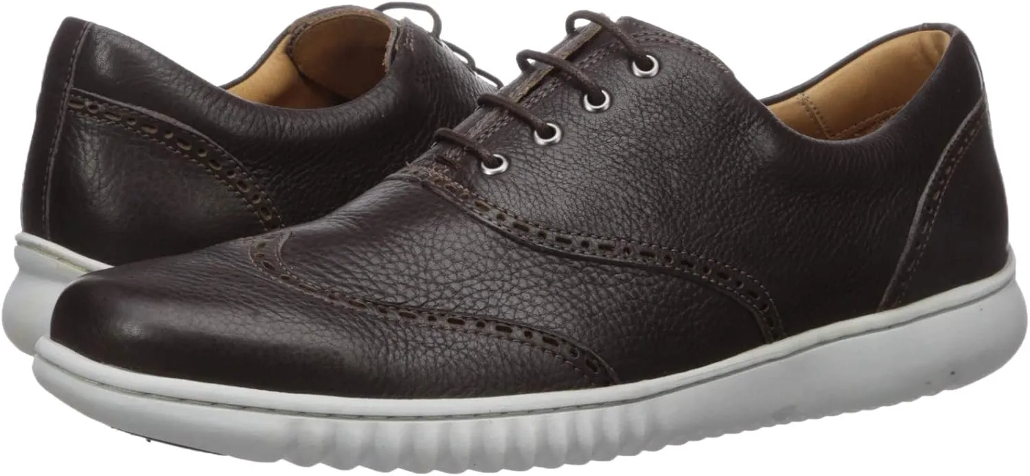 Driver Club USA Men's Geuine Leather Wingtip Oxford with Sneaker Sole Ankle Boot