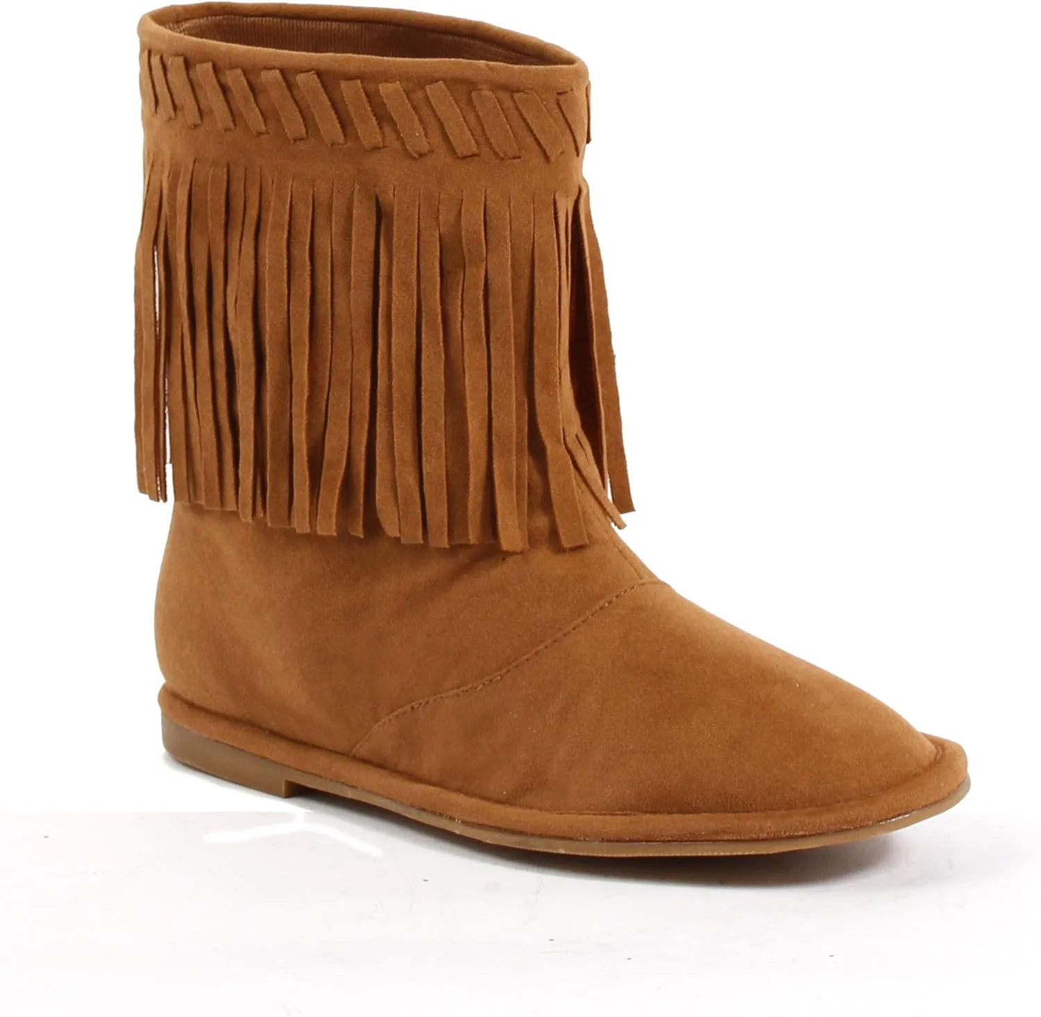 Ellie Shoes Flat Children's Moccasin Boot with Fringe