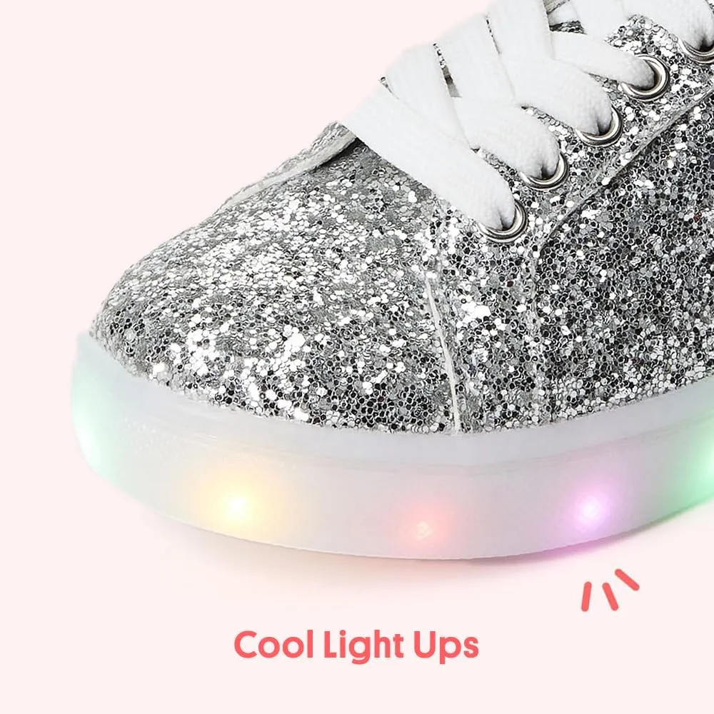 FabKids Kids Sneakers Boys Girls White Shoes Low Top Lace Up Footwear for Toddler Little Kid Big Kid