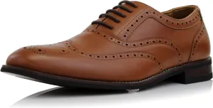 Ferro Aldo Arthur MFA139001D Mens Wingtip Two Tone Oxford Black and White Spectator Dress Shoes