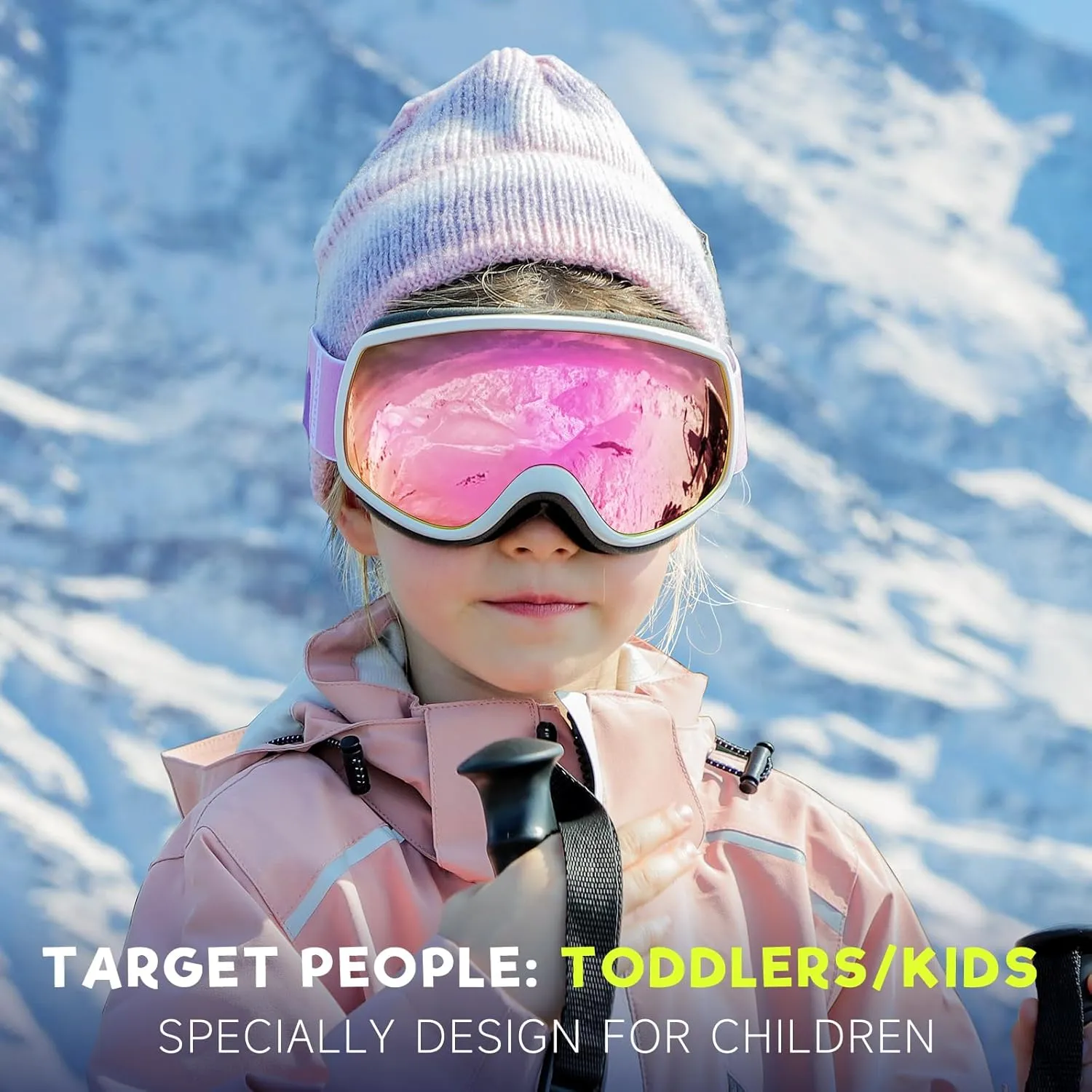findway Kids Ski Goggles, Kids Snowboard Goggles for Boys Girls Toddler age 3-12