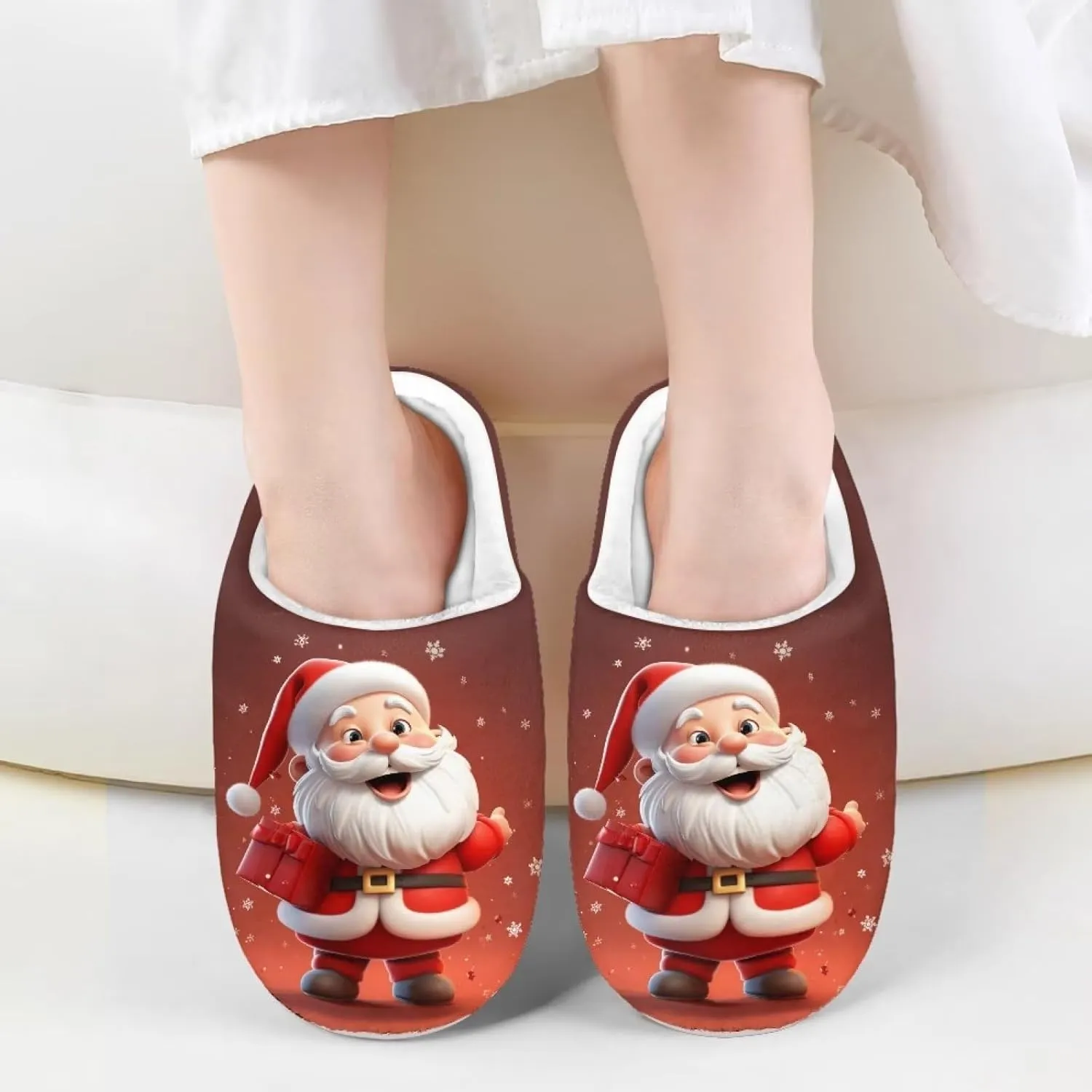 Flashideas Toddler Slippers Indoor Outdoor Anti-Skid Warm Cozy Foam Slide Soft Fuzzy Slippers