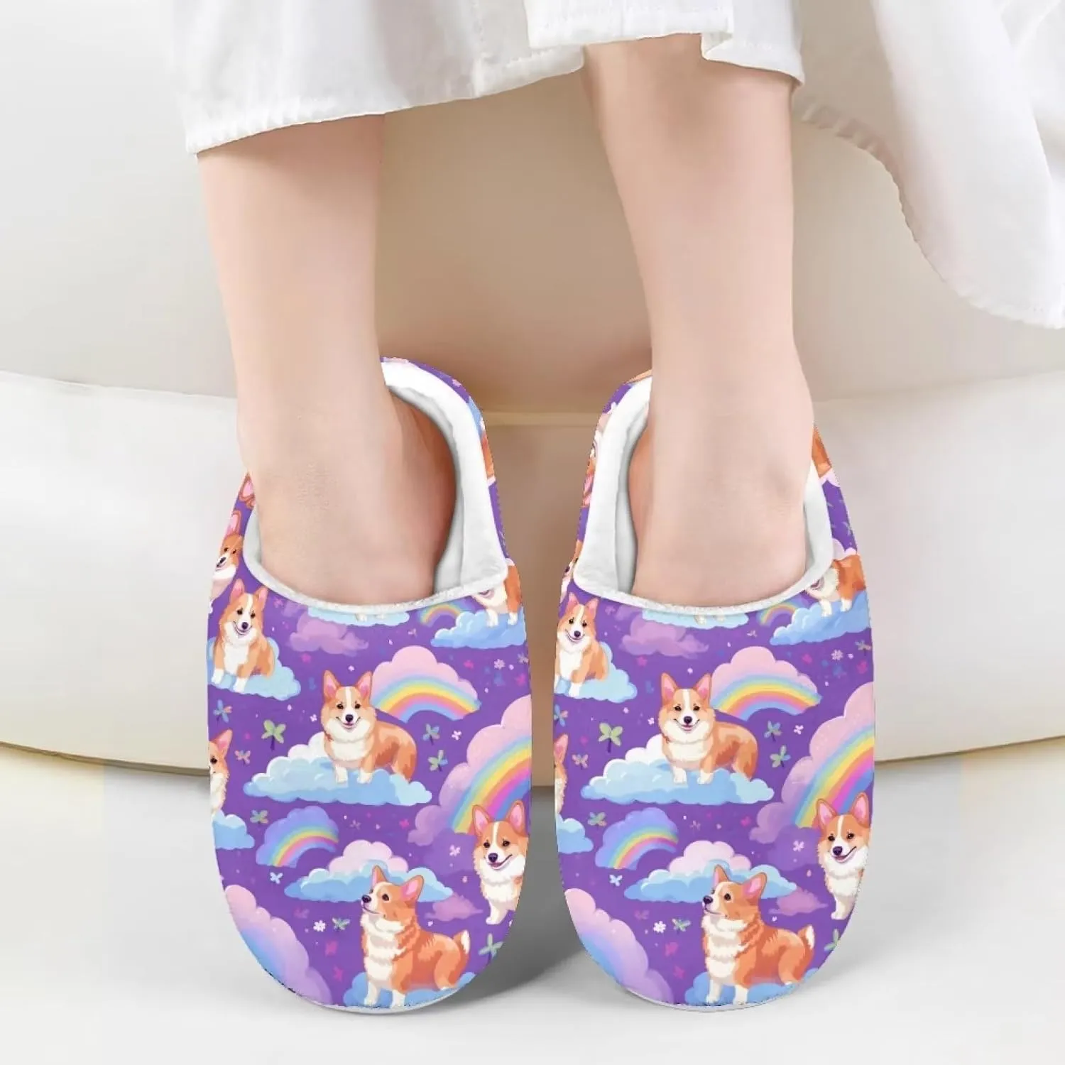 Flashideas Toddler Slippers Indoor Outdoor Anti-Skid Warm Cozy Foam Slide Soft Fuzzy Slippers