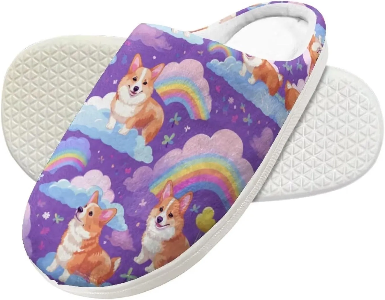 Flashideas Toddler Slippers Indoor Outdoor Anti-Skid Warm Cozy Foam Slide Soft Fuzzy Slippers