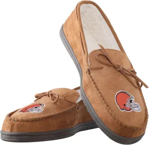 FOCO Men's NFL Football Team Logo Moccasin Slippers
