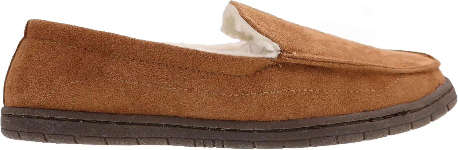 FOCO Men's NFL Football Team Logo Moccasin Slippers