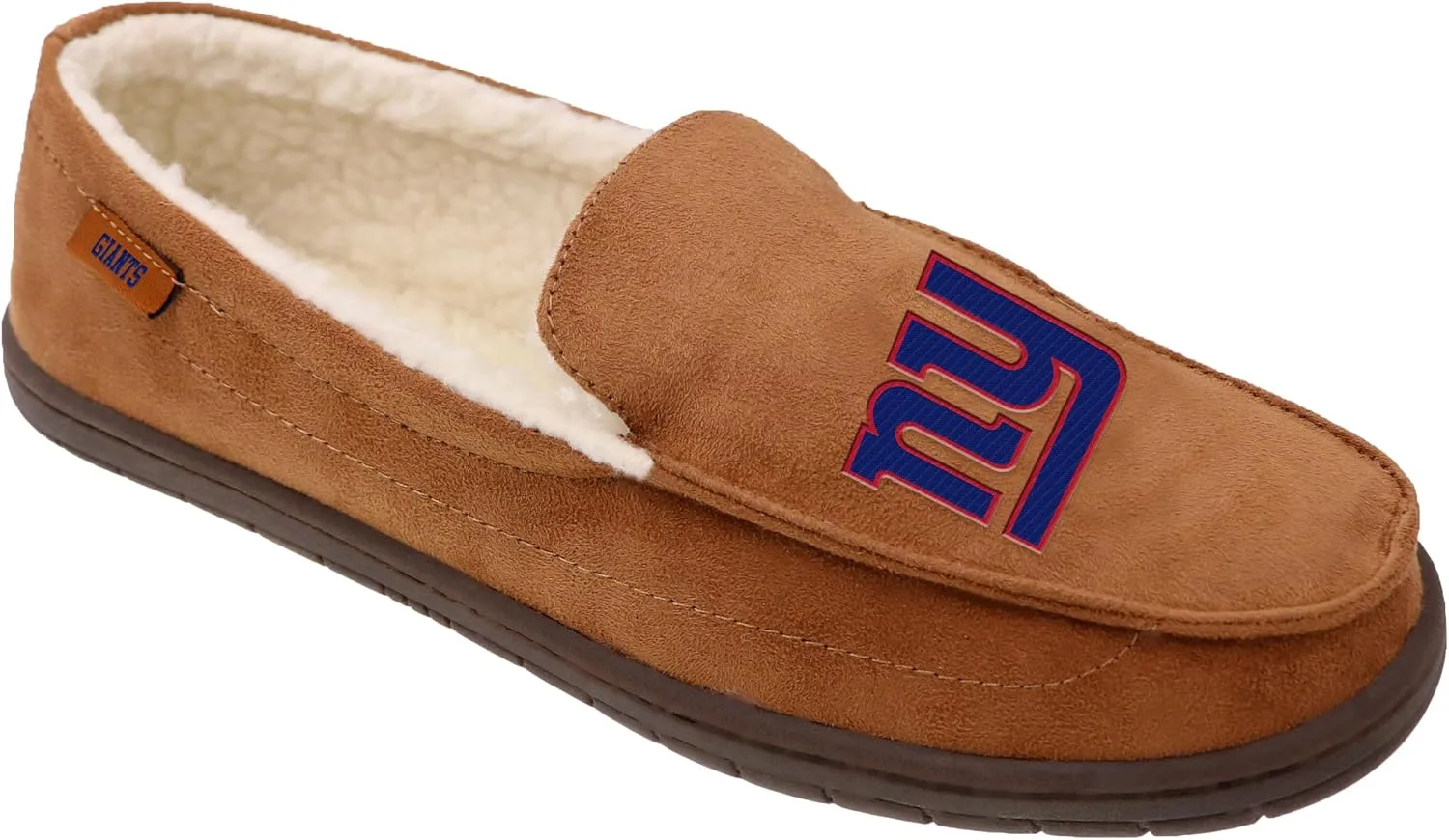 FOCO Men's NFL Football Team Logo Moccasin Slippers