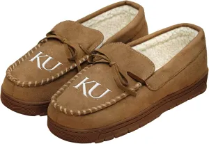 FOCO NCAA Mens NCAA College Team Logo Moccasin Slippers
