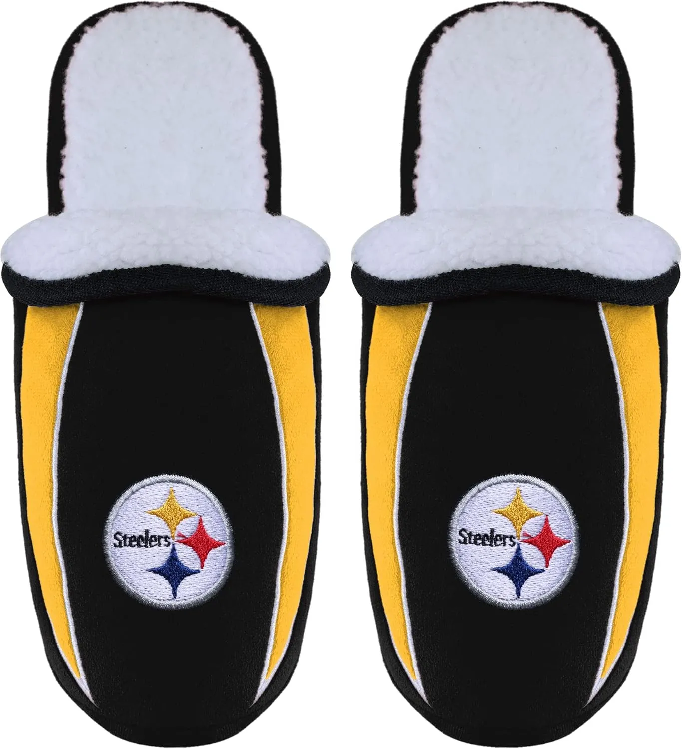 FOCO NFL Mens Football Team Logo Moccasin Slippers Shoes