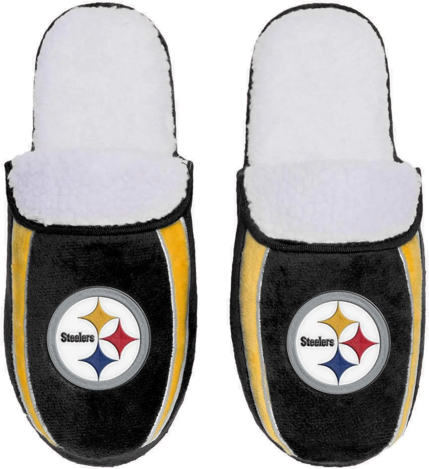 FOCO NFL Mens Football Team Logo Moccasin Slippers Shoes