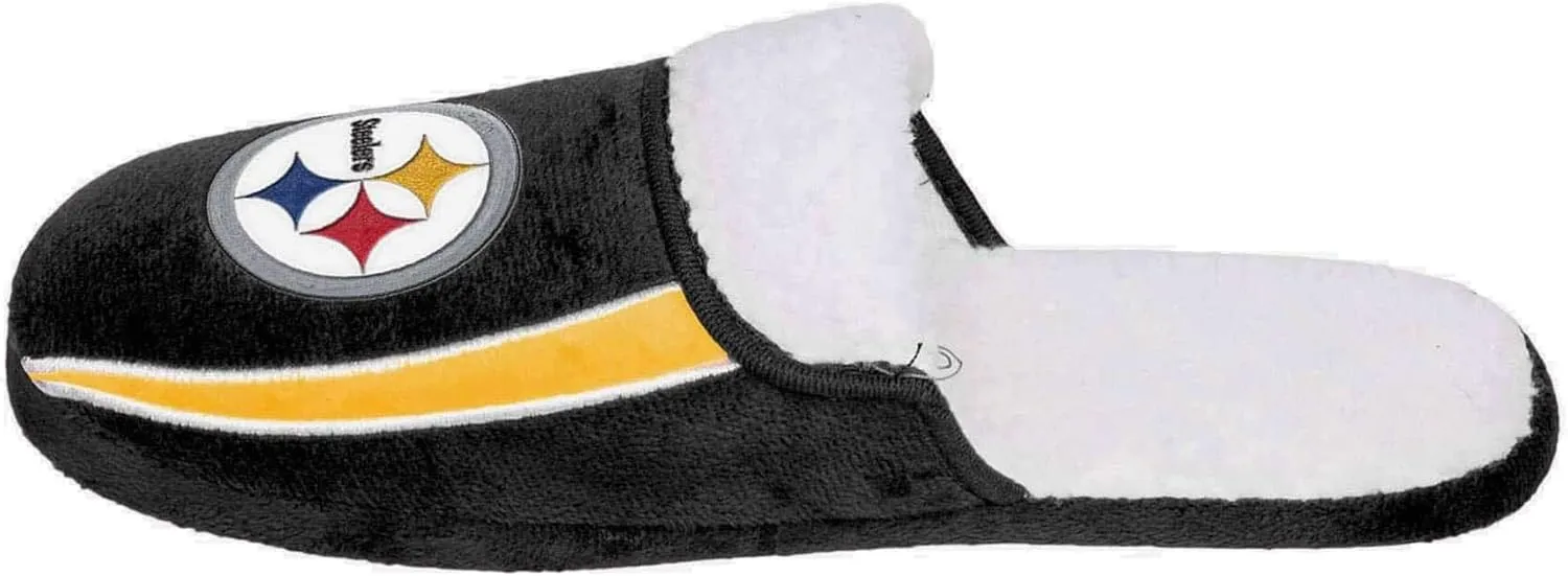 FOCO NFL Mens Football Team Logo Moccasin Slippers Shoes