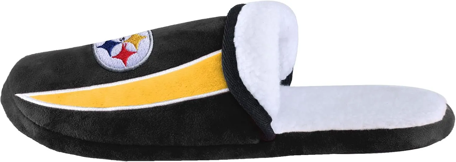 FOCO NFL Mens Football Team Logo Moccasin Slippers Shoes