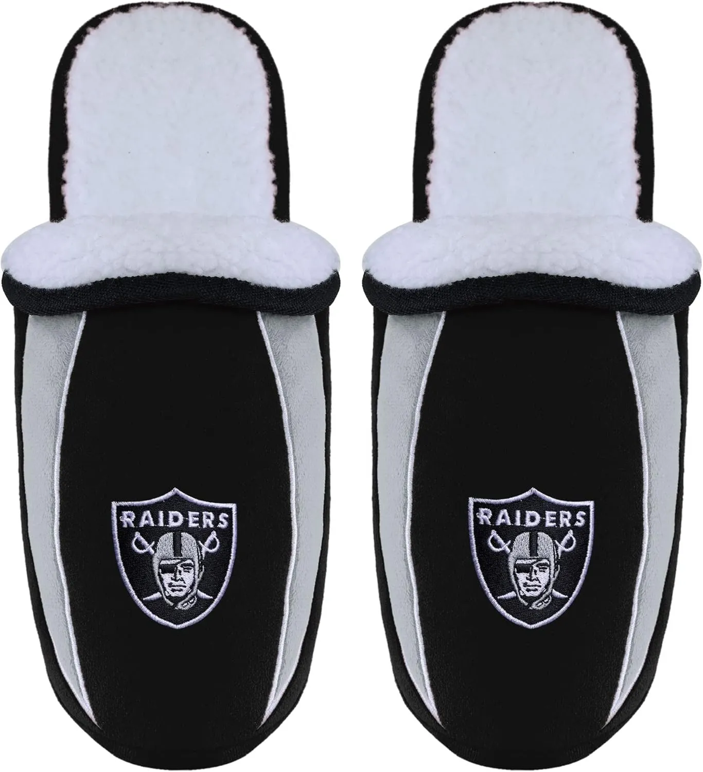FOCO NFL Mens Football Team Logo Moccasin Slippers Shoes