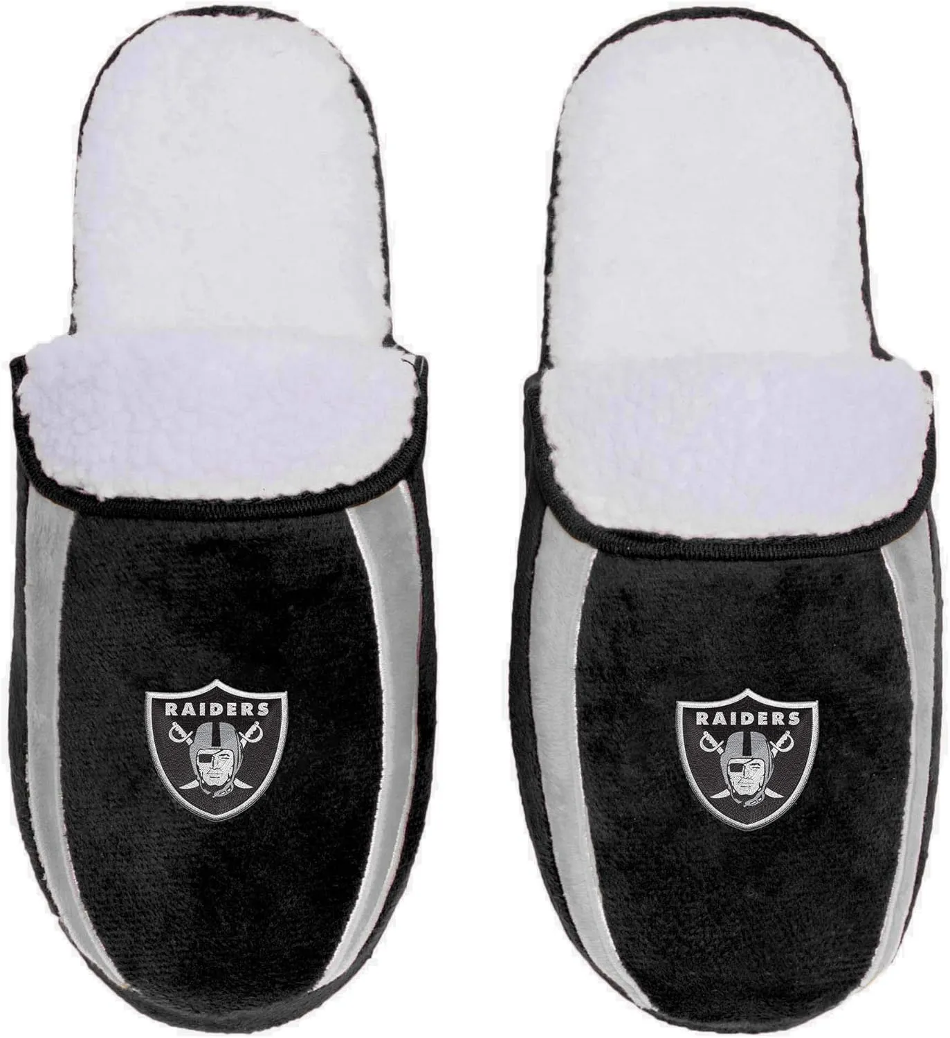 FOCO NFL Mens Football Team Logo Moccasin Slippers Shoes