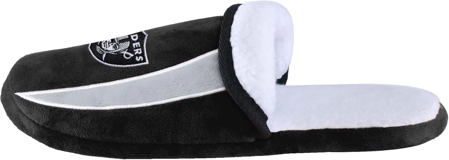 FOCO NFL Mens Football Team Logo Moccasin Slippers Shoes