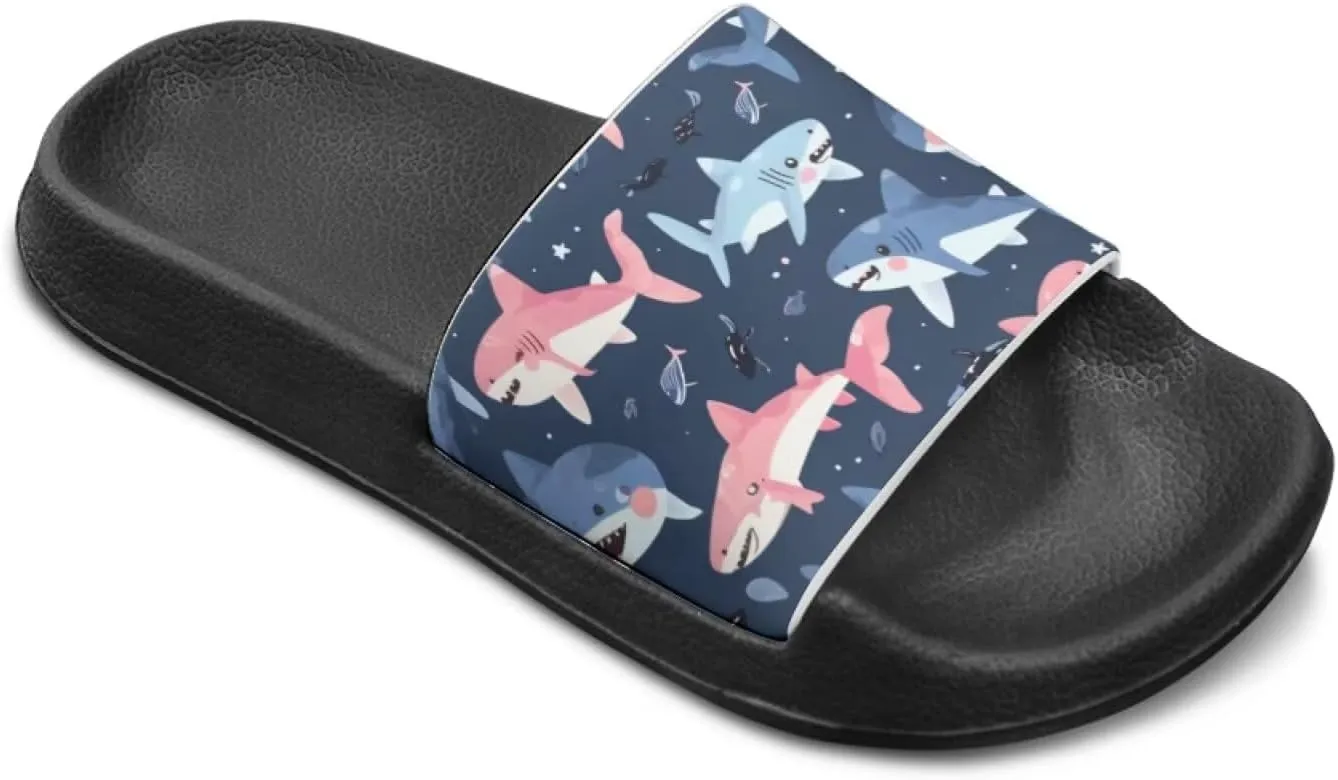 Forchrinse Kids Slides for Boys Girls House Slippers Arch Support Sport Sandals Summer Beach Slippers