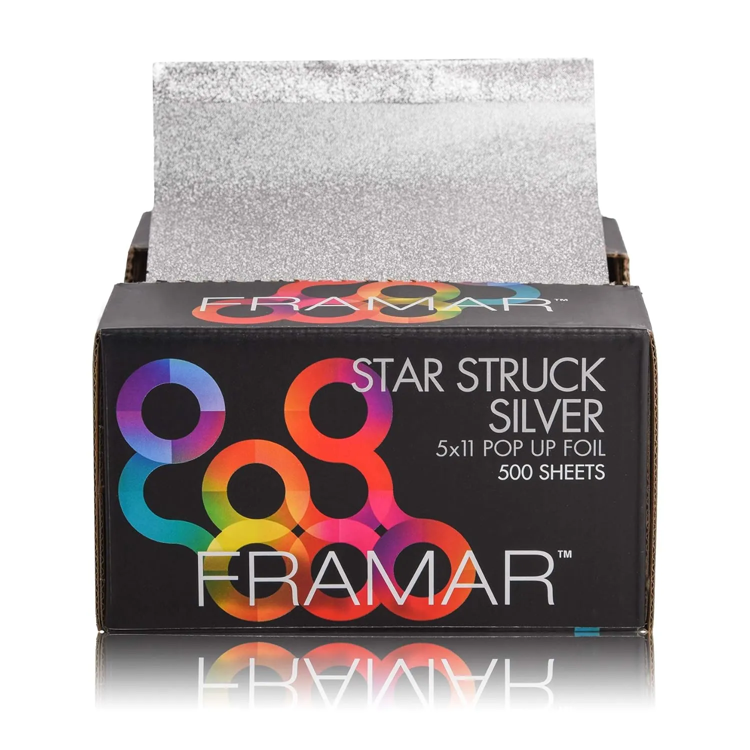 Framar Silver Hair Foils For Highlighting - Pop Up Hair Foil For Hair Highlighting, Highlight Foils For Hair, Aluminum Foil Sheets, Salon Foils For Hair Stylist, Non Slip 500 Pop Up Foil Sheets