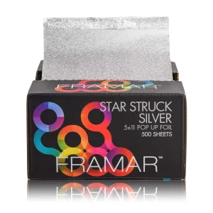 Framar Silver Hair Foils For Highlighting - Pop Up Hair Foil For Hair Highlighting, Highlight Foils For Hair, Aluminum Foil Sheets, Salon Foils For Hair Stylist, Non Slip 500 Pop Up Foil Sheets