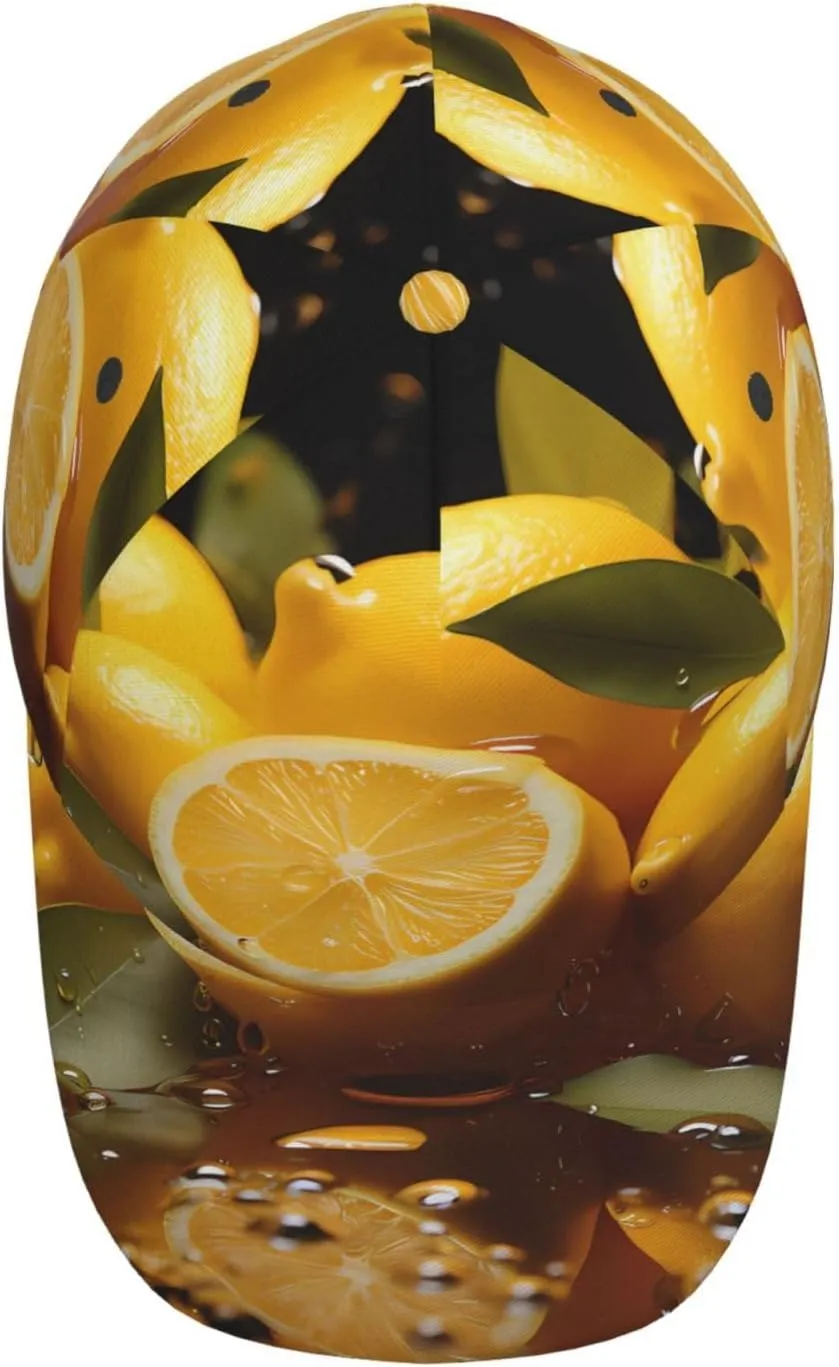 Fresh Oranges Kiwis Classic Baseball Cap - Adjustable Running Hat - Ideal for Beach Vacation, Outdoor Sports & Travel