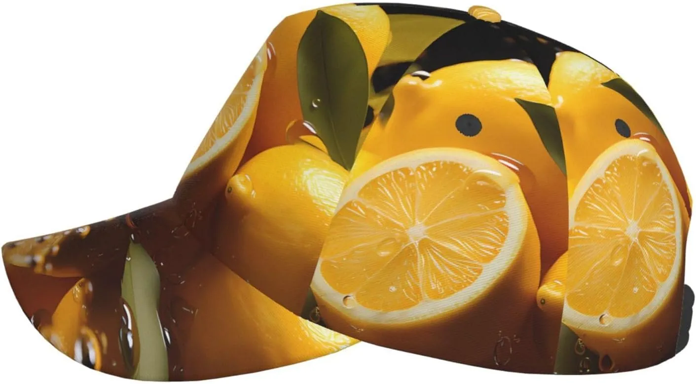 Fresh Oranges Kiwis Classic Baseball Cap - Adjustable Running Hat - Ideal for Beach Vacation, Outdoor Sports & Travel
