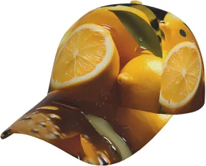 Fresh Oranges Kiwis Classic Baseball Cap - Adjustable Running Hat - Ideal for Beach Vacation, Outdoor Sports & Travel