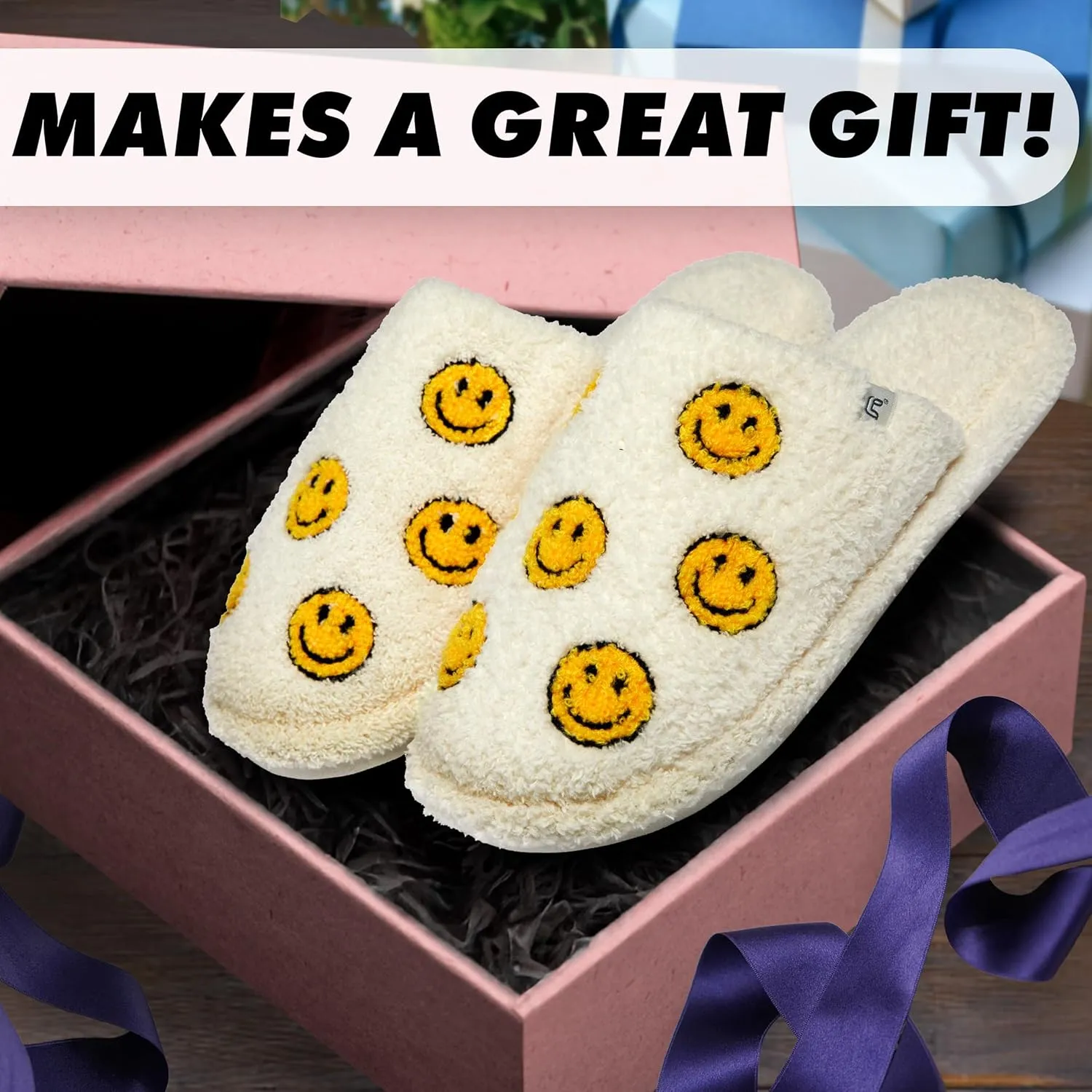 Funky Junque Cozy Microfiber Women's Slippers with Non-Slip Sole - Easter Designs, Spring Patterns