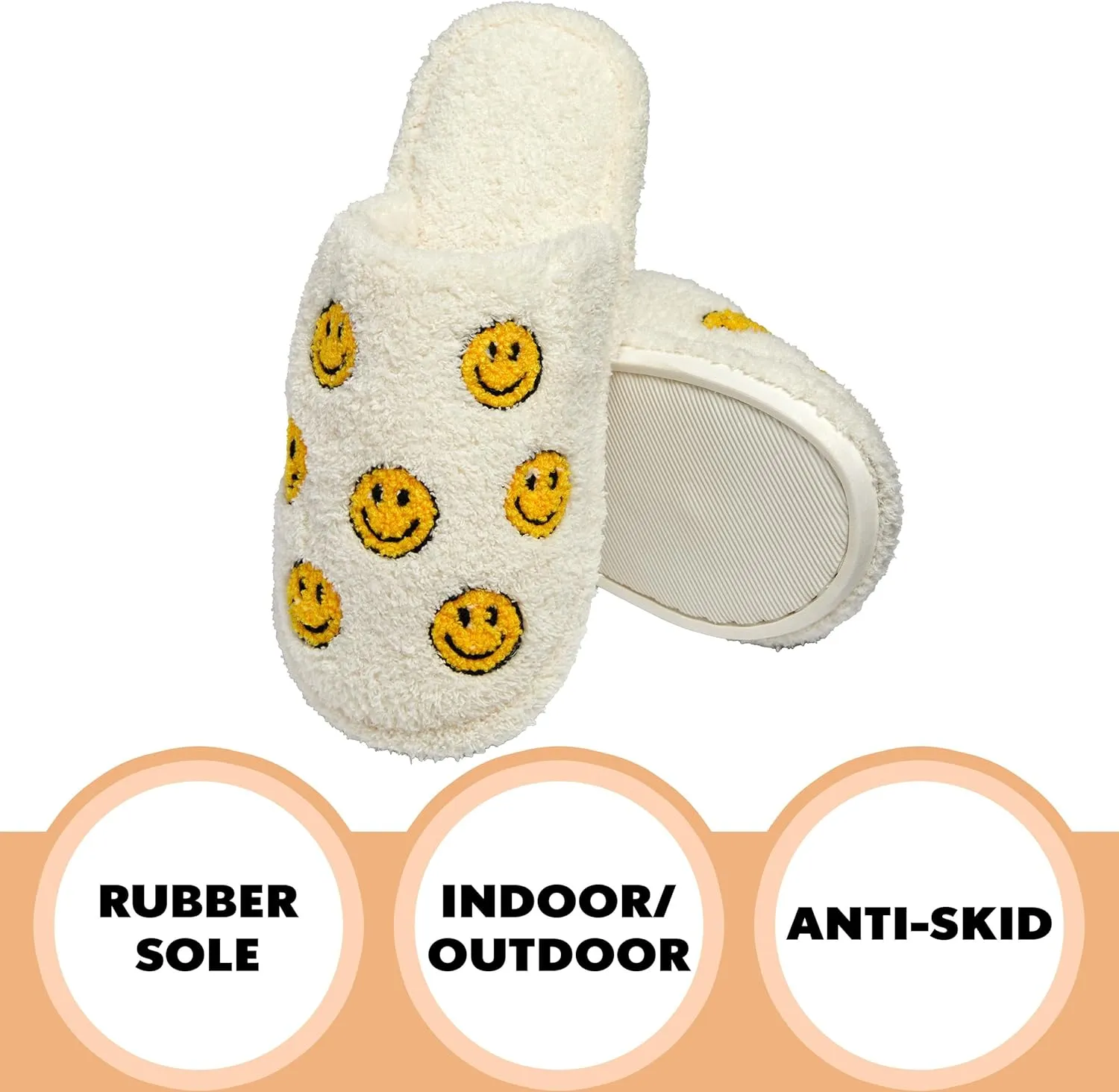 Funky Junque Cozy Microfiber Women's Slippers with Non-Slip Sole - Easter Designs, Spring Patterns
