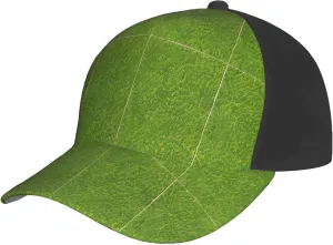 Green Grassland Baseball Cap, Fashionable Curved Brim Baseball Cap, Suitable for Daily Outdoor Running, Leisure, Etc. Adjustable., Black