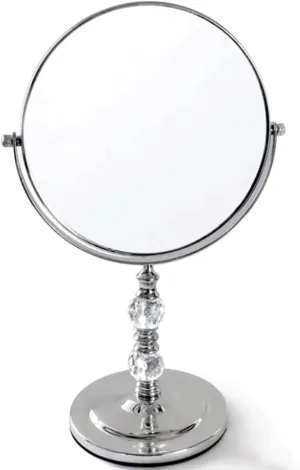 Hand Mirror, Mirror Double-Sided Makeup Mirror, 360° Rotating Magnifying Vanity Mirror, Makeup Beauty Tools Cosmetic Mirror for Home Dormitory Beautiful(6Inch)