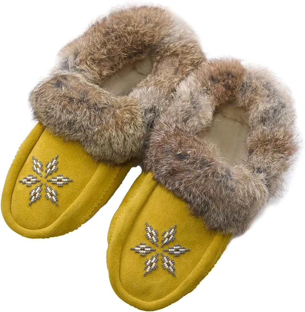 Hohokam Mukluks handmade Soft Sole 100% cowhide suede Women's Moccasin house shoes