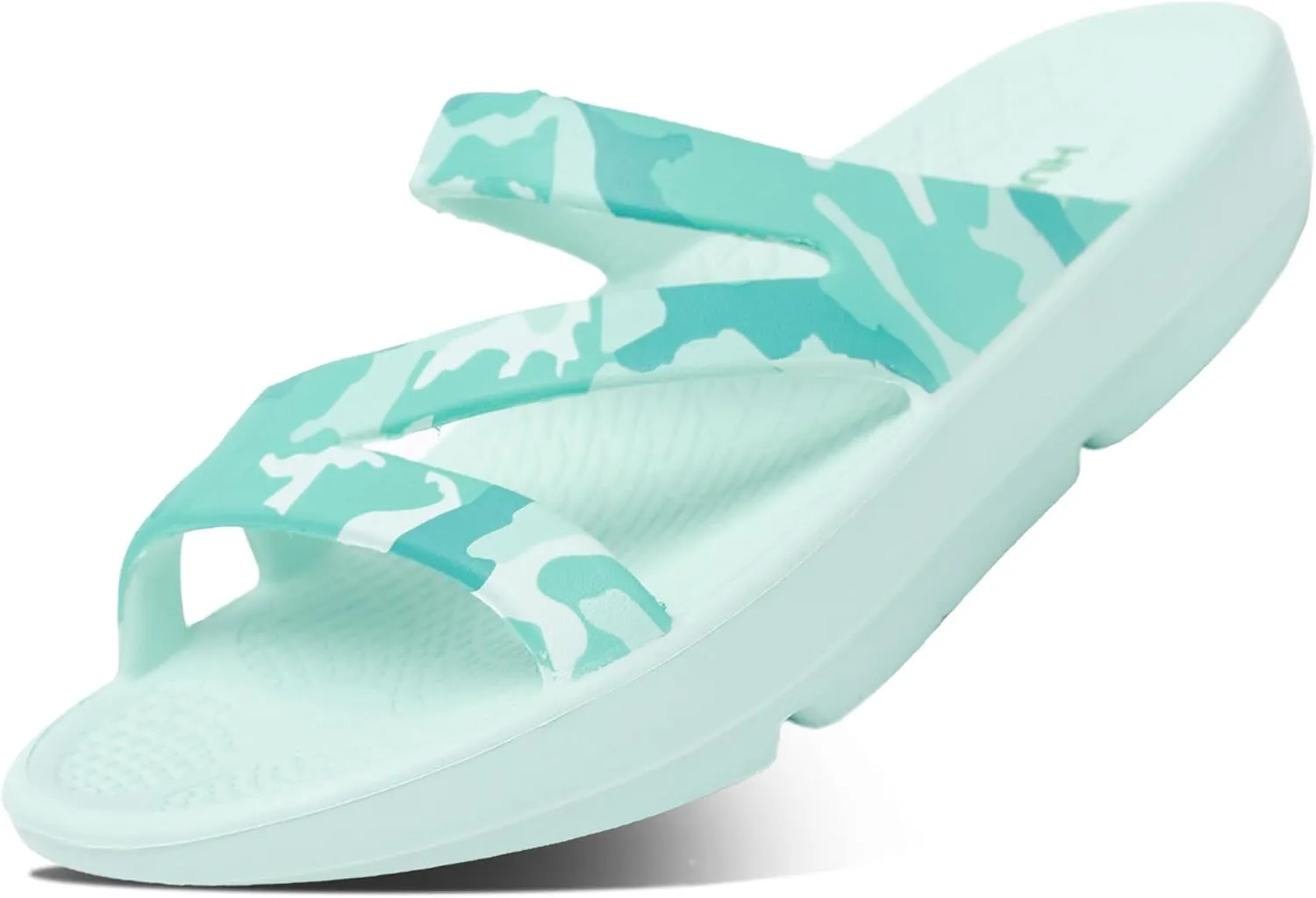 HUHV Recovery Comfort Sandals- Orthopedic Flip-Flop and Slide Sandals with Arch Support and Extra Cushion EVA Footbed for Men and Women