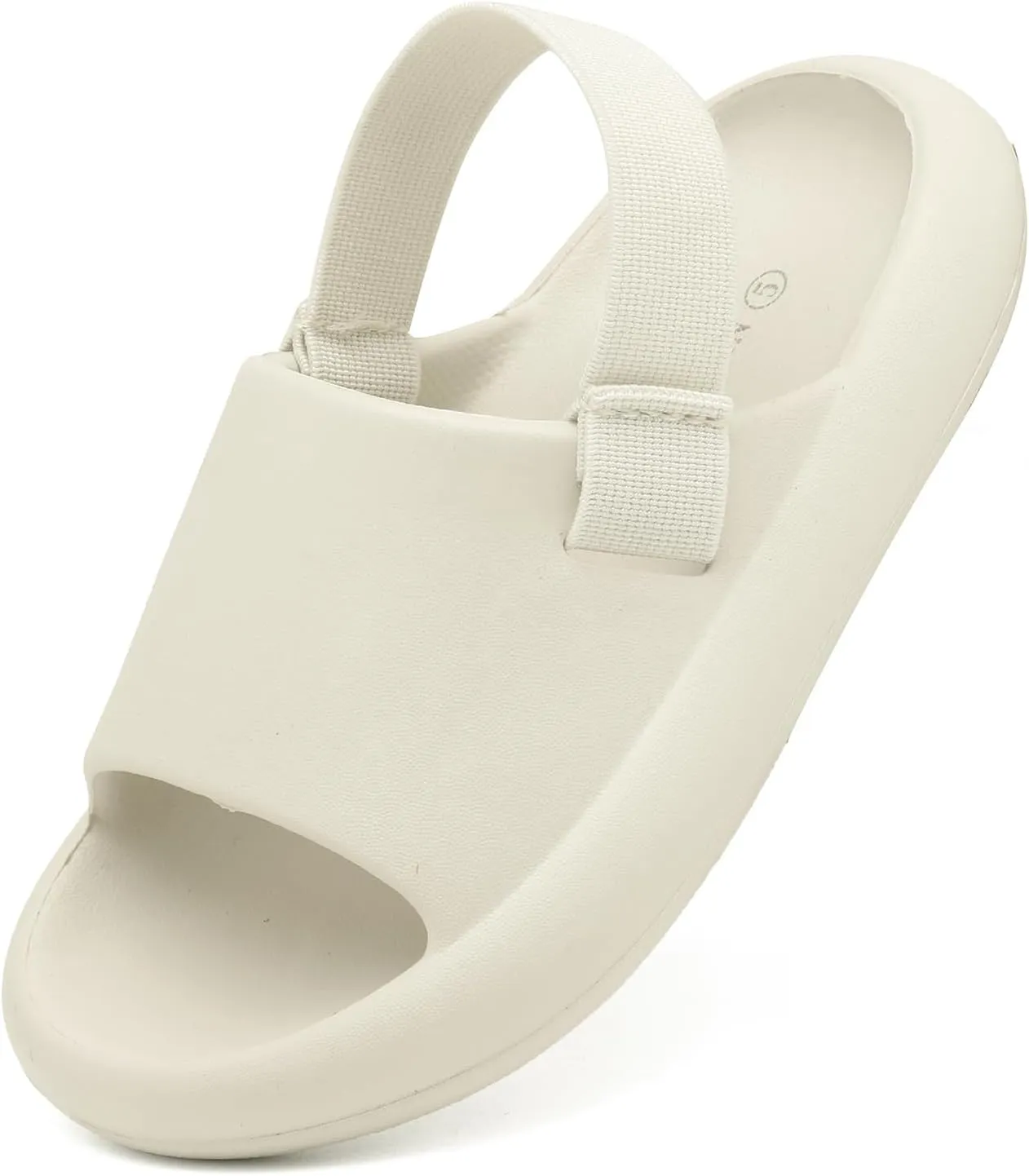 INMINPIN Toddler Boys Girls Slides Sandals Comfort Beach Pool Shower Slippers with Elastic Back Strap