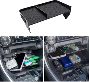 JDMCAR Center Console Organizer Compatible with Toyota RAV4 2019-2025 and 2021-2025 RAV-4 Prime, ABS Material Insert Tray Gear Shift Secondary Storage Box