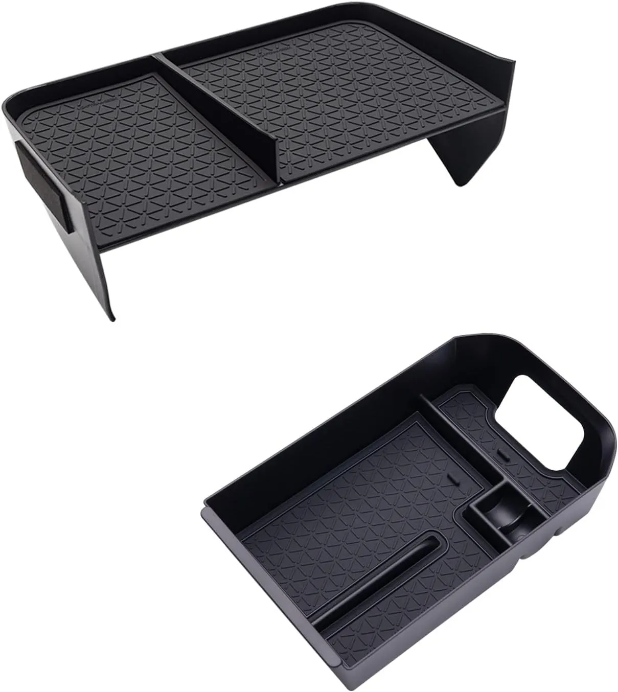 JDMCAR Upgraded Center Console Organizer Compatible with Toyota RAV4 2025 2024 2023 2022 2021 2020 2019 Interior Accessories, Gear Shift Storage Tray Secondary Box Insert Divider - 2pcs