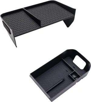 JDMCAR Upgraded Center Console Organizer Compatible with Toyota RAV4 2025 2024 2023 2022 2021 2020 2019 Interior Accessories, Gear Shift Storage Tray Secondary Box Insert Divider - 2pcs