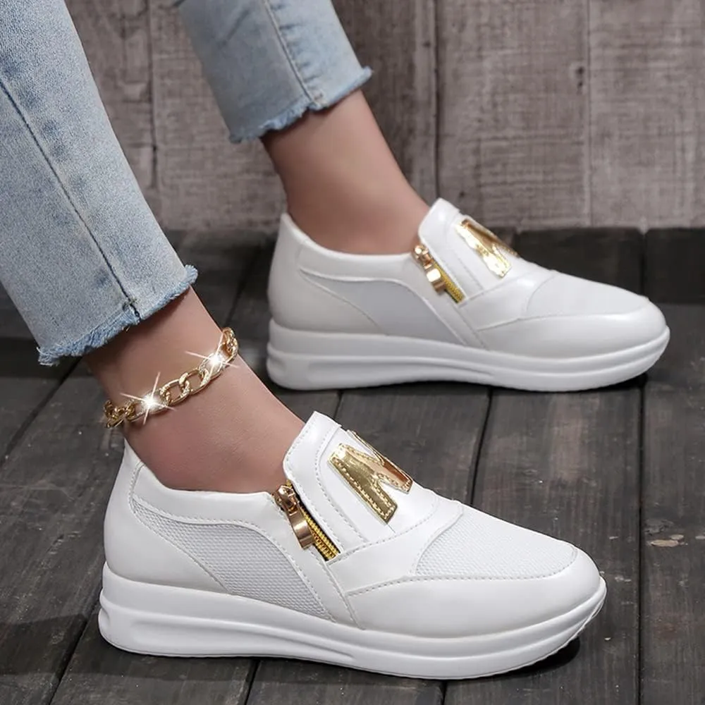 JITUUE Women's Memory Foam Slip On Fashion Sneakers Comfort Fall Shoes Loafers Shoes