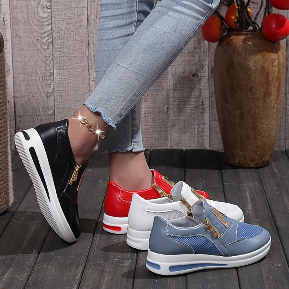 JITUUE Women's Memory Foam Slip On Fashion Sneakers Comfort Fall Shoes Loafers Shoes
