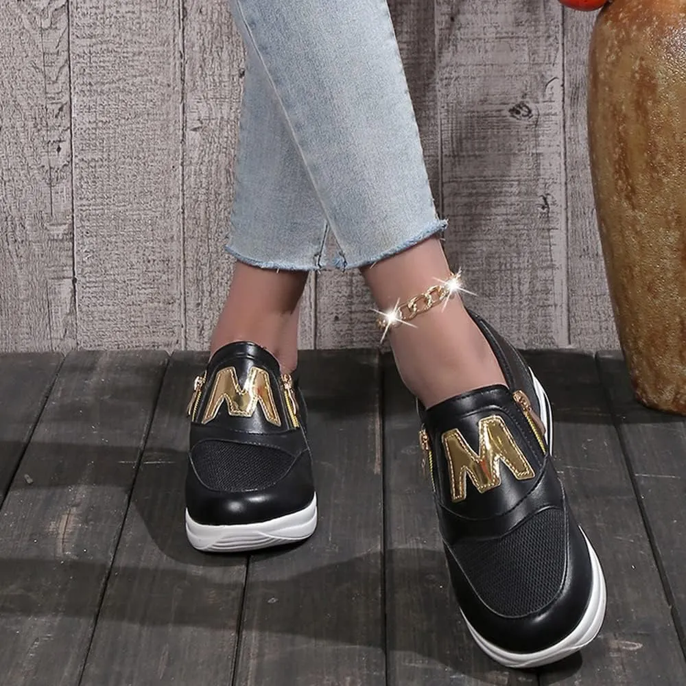JITUUE Women's Memory Foam Slip On Fashion Sneakers Comfort Fall Shoes Loafers Shoes
