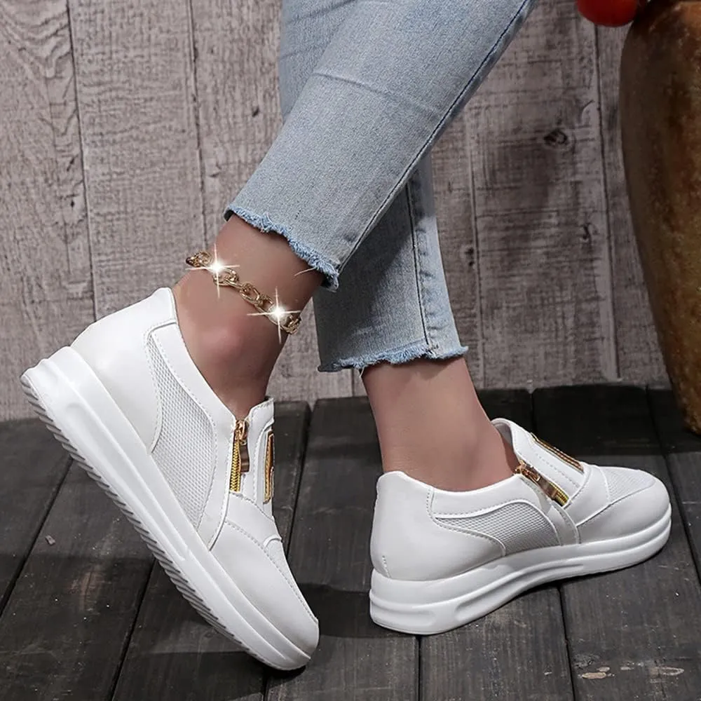 JITUUE Women's Memory Foam Slip On Fashion Sneakers Comfort Fall Shoes Loafers Shoes