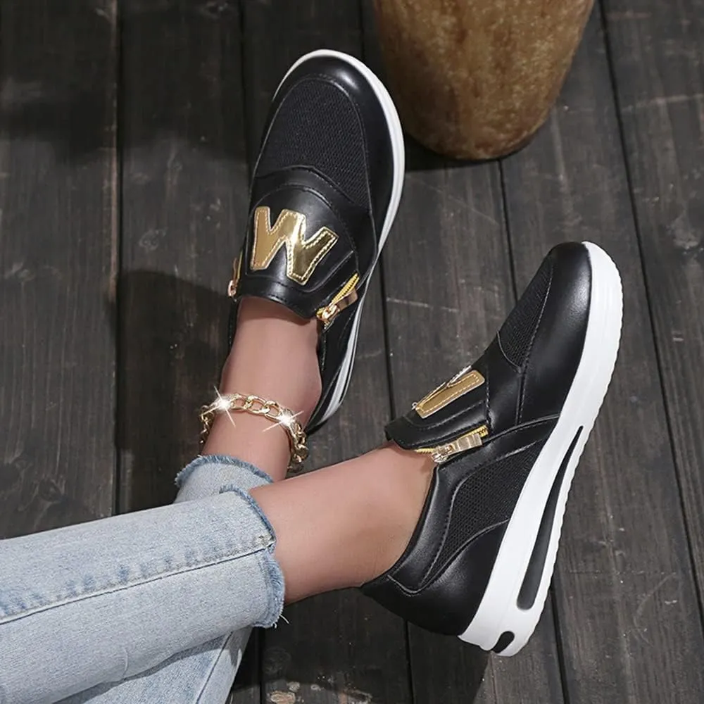 JITUUE Women's Memory Foam Slip On Fashion Sneakers Comfort Fall Shoes Loafers Shoes
