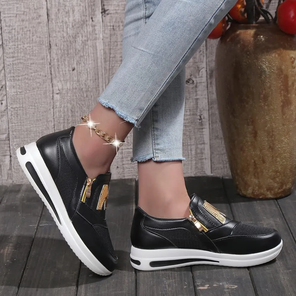 JITUUE Women's Memory Foam Slip On Fashion Sneakers Comfort Fall Shoes Loafers Shoes