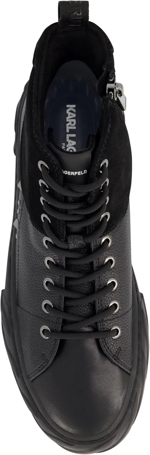 Karl Lagerfeld Paris Men's Studded High Top Lace Up Sneaker
