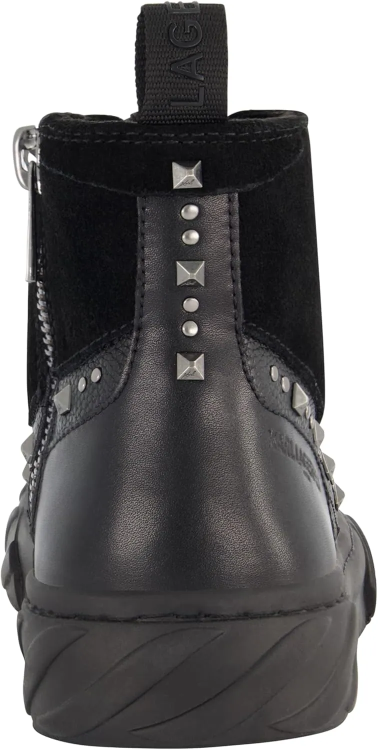 Karl Lagerfeld Paris Men's Studded High Top Lace Up Sneaker